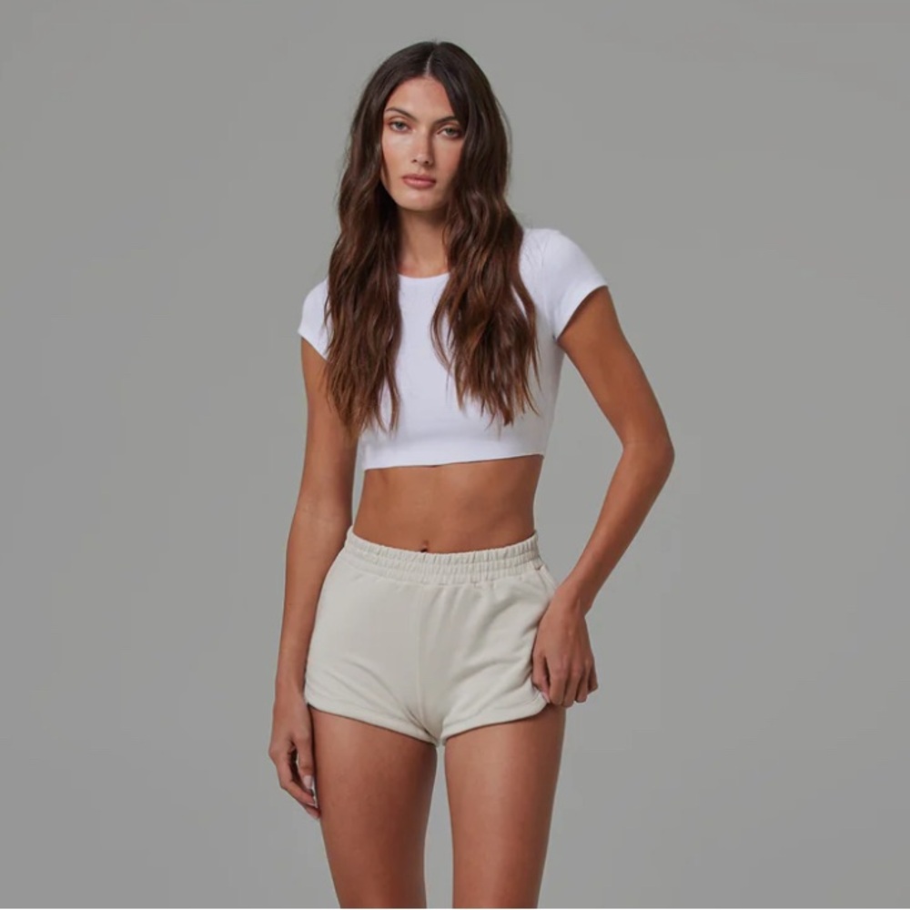 Talentless Women's Athletic Cream Shorts